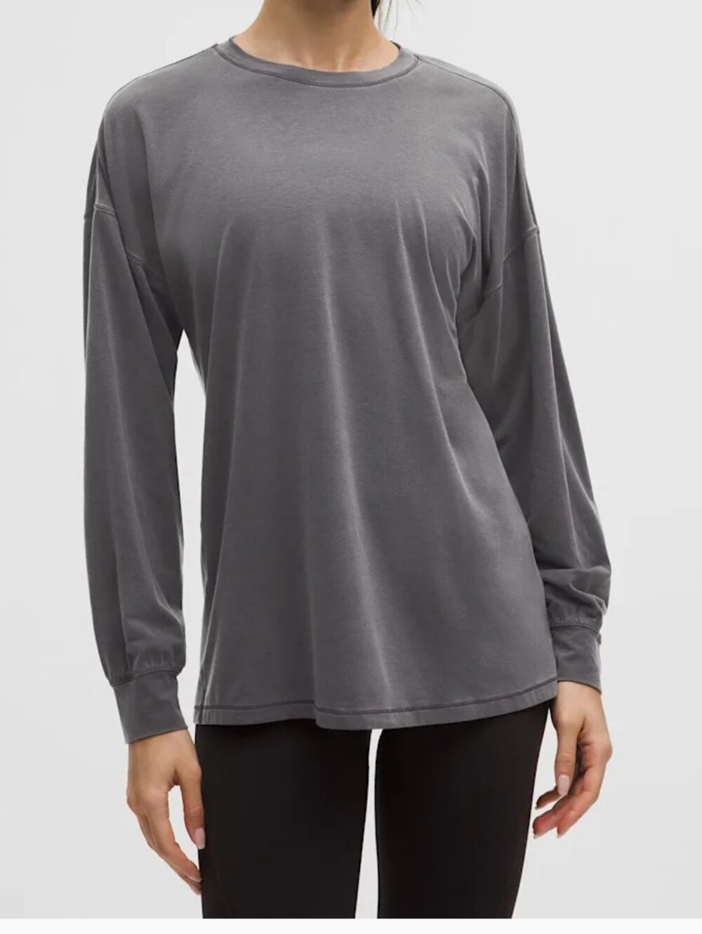 Lululempn Easy Set Long Sleeve Grey Size 4